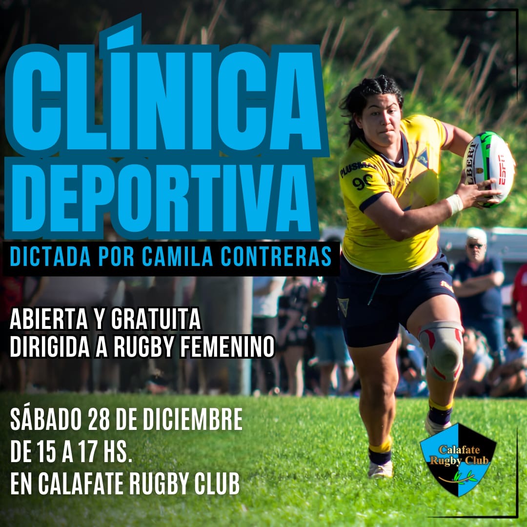 Camila Contreras dictará una clínica de rugby femenino