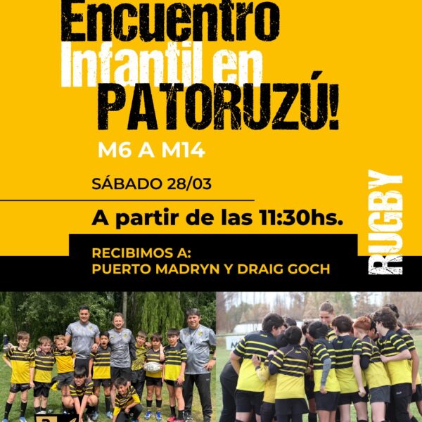 Encuentro de rugby infantil en Patoruzu RC