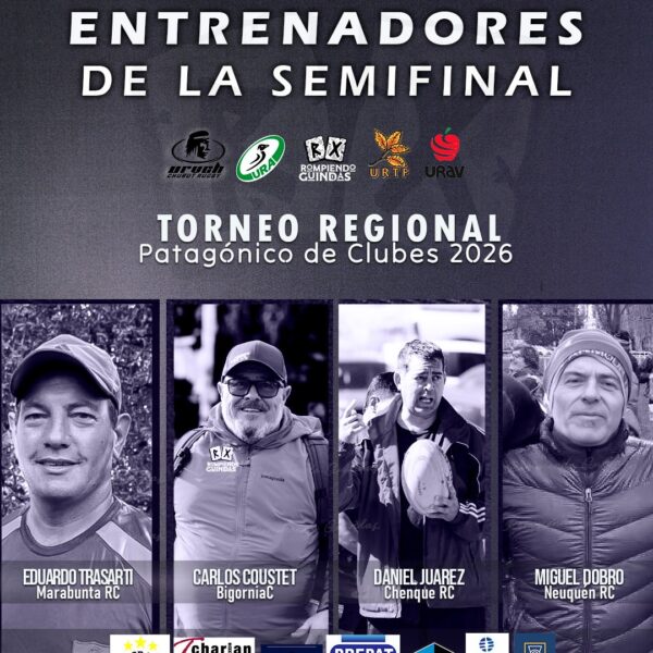 Los entrenadores de los cuatro mejores clubes de Patagonia